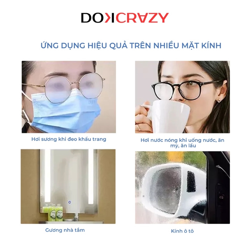 Khăn Nano DokCrazy sử dụng cho nhiều bề mặt khác nhau